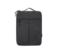 Aoking Rucksack Damen Herren Polyester Made in Italy Casual Arbeit XM41459F Schwarz 14 x 34 x 3 cm