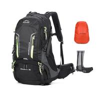 Aoking,Rucksack zum Wandern/Klettern,50L,YJN67363,Standardelemente:abnehmbares Airflow-Mesh-Board,wasserdicht,SOS-Pfeife,Regenschutz