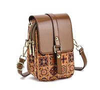 aolaso Kork Handytasche zum Umhängen Damen, Kleine Schultertasche Handytasche zum Umhängen mit Kartenfächer Crossbody mit Schultergurt
