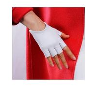 Aolity Winterhandschuhe Echtes Leder-Handschuhe der Frühlingsfrauen, die ungefütterte Halbfinger-Handschuhe aus Ziegenleder Fahren, Fingerlose Gymnastik-Eignungs-Handschuhe TB12