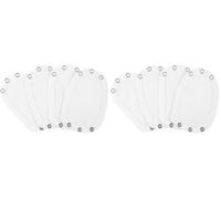 Aolso Baby-Bodysuit-Verlängerung, 4 Stück Body Verlängerung Druckknopf Baby, Längenverstellbar, Strampler Weste, Für Bodysuit Extender, Baumwollstoff für Baby (Weiß) (Packung mit 2)