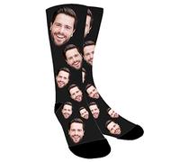 Aolun Socken Personalisiert Foto， Individuell,Legen Sie Ihr Foto in Socken für Herren Damen