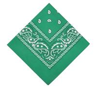 Aomig Bandana Halstuch Biker Damen Herren Nickitücher Kopftuch Halstuch Unisex Tuch Bindetuch Headwear Haar Schal Paisley Muster Halstücher Bandana Ansatz Haartuch Taschentuch Dunkelgrün (55 * 55cm)