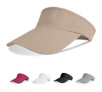 Aomig Visor Cap, Mode Schirmmütze Herren und Damen, Atmungsaktiv und Schweißabsorbierend Sommerkappe Kappe mit Sonnenvisier, Sonnenschutz Schirmcap für Outdoor Golf Baseball Tennis(Lotusfarbe)