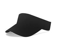 Aomig Visor Cap, Mode Schirmmütze Herren und Damen, Atmungsaktiv und Schweißabsorbierend Sommerkappe Kappe mit Sonnenvisier, Sonnenschutz Schirmcap für Outdoor Golf Baseball Tennis (Schwarz)