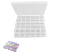 AONAYO 36 Gitter Spulen Nähmaschine,Spulenbox,Unterfadenspulen,Nähmaschinen Spulen,Nähmaschinen Zubehör,Nähmaschinenspulen Mit Transparenter Aufbewahrungsbox Für Nähen,DIY-Projekte(Leere Box)