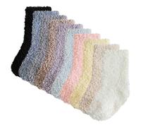 AOOPOO 10 Paar Kuschelsocken Stoppersocken Baby Mädchen Jungen Anti Rutsch Wintersocken Kleinkind Winter Warme Thermo Flauschige Socken Dicke Weiche Bettsocken Schlafsocken für Kinder 0-5 Jahre