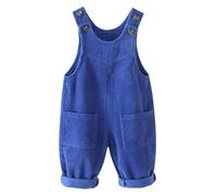 AOOPOO Baby Jungen Mädchen Cord Latzhose Hose weiche Hosenträger Hose Gr.80/86/92/98/104 Kleinkind Lange Hose Overall Spielanzug Latzhose mit Fronttasche