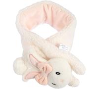 AOOPOO Schal für Kinder, Kaninchen-Schal, Cartoon, Puppe, Tier, Schultern, warmes Halstuch, für Herbst und Winter, weiß, Einheitsgröße