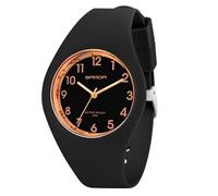 AOOSU Damenuhr, Damen Analog Quarz Uhr mit Silikonband, wasserdichte Uhren Damen Mädchen Sportlich Armbanduhr Einfachheit Quarzuhr für Mädchen, Junge und Erwachsene