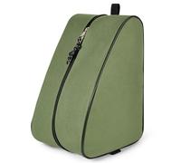 AOOWU Schuhbeutel Reise, Tragbare Fußball Schuhtasche, 600D Robuster Schuhtasche Grün, Staubdicht Wasserabweisende Shoe Bag mit Reißverschluss Tragegriff, für Reise, Fitness, Sport und Alltag