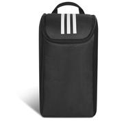 AOOWU Schuhbeutel Reise, Tragbare Fußball Schuhtasche, 600D Robuster Schuhtasche Schwarz, Staubdicht Wasserabweisende Shoe Bag mit Reißverschluss Tragegriff, für Reise, Fitness, Sport und Alltag