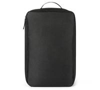 AOOWU Schuhbeutel Reise, Tragbare Fußball Schuhtasche, 600D Robuster Schuhtasche Schwarz, Staubdicht Wasserabweisende Shoe Bag mit Reißverschluss Tragegriff, für Reise, Fitness, Sport und Alltag