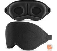 Aosun Schlafmaske für Seitenschläfer, 2024 Upgrade 3D-Augenmaske Schlafmaske für Männer und Frauen, 100% lichtundurchlässige Schlafbrille mi