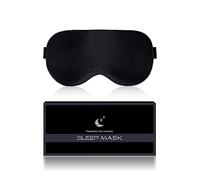 Aosun Seiden Schlafmaske für Seitenschläfer, 22 Momme, 100% Reine Natürliche Bio Maulbeerseide Augenmaske, Verdunkelung Schlafbrille mit Verstellbarem Stirnband für Herren, Frauen, Kinder