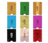 AOUZO 9 Stück RFID Blocker Kartenhülle, 9 Farben RFID Blockierende Hüllen Kreditkartenhülle RFID Kartenschutzhalter Geldbörsen Identitätsdiebstahl Prävention für Frauen Männer