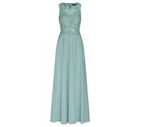 APART Abendkleid im Materialmix aus bestickter Spitze und Chiffon, Jade, 34