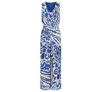 APART Chiffonoverall aus weichem Chiffon mit Allover-Print, Royalblau-Creme, 44