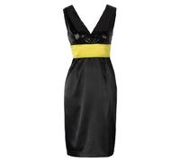 APART Damen-Kleid Satinkleid mit Pailletten Mehrfarbig Größe 38