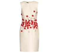 APART Fashion Damen Apart Etuikleid mit Leuchtend Roten 3-d Blüten Cocktailkleid (1er Pack)
