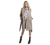 APART Fashion Damen Aus Weicher Wollmischung Wollmantel, Taupe, 48 EU