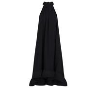APART Fashion Damen Babydoll Chiffon Kleid, hoher Halsausschnitt, asymmetrischer Saum, Geraffter Volant, fließendes Midikleid in A-Linie, ärmelloses voll gefüttertes Sommer Abendkleid