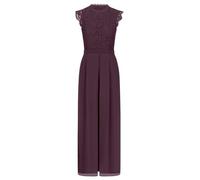 APART Fashion Damen Eleganter Jumpsuit, Spitzentop und Chiffonhose, ärmellos, Stehkragen mit Spitzenkragen, Taillendetail, Hose mit weitem Bein, Outfit für Abendpartys und Hochzeitsgäste