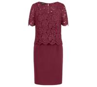 APART Fashion Damen Etuikleid mit Spitzenjacke, kurzärmeliges Cocktailkleid, quadratischer Ausschnitt, knielanges Abendkleid, formelles Partykleid mit Reißverschluss, perfekt für besondere Anlässe