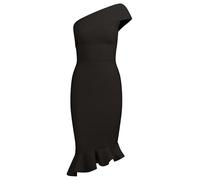 APART Fashion Damen Kurzes asymmetrisches Kleid, knielanges, körperbetontes Kleid, One-Shoulder-Partykleid, Sommerkurzes Kleid, Skinny Fit, Reißverschluss, Perfekt für Strand, Gartenparty