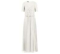 APART Fashion Damen Langes Plissiertes Abendkleid, kurzärmelige Spitzenjacke, verstellbare Träger, Slim-Fit-Oberteil, Maxikleid für Hochzeitsgäste, formelle Party und Abschlussball