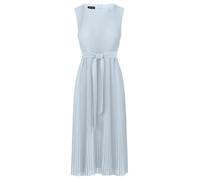 APART Fashion Damen Plissee-Midikleid, ärmelloses Chiffonkleid, Rundhalsausschnitt, hohe Taille mit Gürtel, fließender A-Linien-Rock, Abendkleid für Partys, Outfit für Hochzeitsgäste, Cocktailkleid