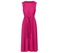 APART Fashion Damen Plissee-Midikleid, ärmelloses Chiffonkleid, Rundhalsausschnitt, hohe Taille mit Gürtel, fließender A-Linien-Rock, Abendkleid für Partys, Outfit für Hochzeitsgäste, Cocktailkleid