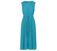 APART Fashion Damen Plissee-Midikleid, ärmelloses Chiffonkleid, Rundhalsausschnitt, hohe Taille mit Gürtel, fließender A-Linien-Rock, Abendkleid für Partys, Outfit für Hochzeitsgäste, Cocktailkleid