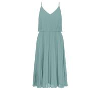 APART Fashion Damen Plisseekleid, ärmelloses Sommerkleid, Midikleid mit V-Ausschnitt, Spaghettiträger mit Perlendetail, eleganter Swingrock, vollständig gefüttertes Cocktailkleid, Abend &Partykleidung
