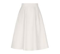 APART Fashion Damen Satin A-Linien-Rock, fließender Midirock mit hoher Taille, eleganter Faltenrock mit Taschen, formelles Party-Outfit, Rock für Hochzeitsgäste, Cocktail- und Abendmode