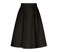 APART Fashion Damen Satin A-Linien-Rock, fließender Midirock mit hoher Taille, eleganter Faltenrock mit Taschen, formelles Party-Outfit, Rock für Hochzeitsgäste, Cocktail- und Abendmode