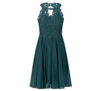 APART Fashion Damen Spitze Cocktailkleid, ärmelloses Partykleid, knielanges Chiffonkleid, Rückenausschnitt, bequemes Abendkleid, Elegantes Hochzeitskleid & Sommerpartykleid