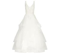 APART langes Hochzeitskleid mit aufwendig besticktem Tüll, Creme, 40