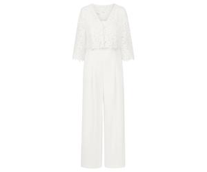 Apart - Hochzeitsoverall mit Spitzenjäckchen - Größe 38 - creme