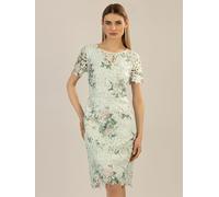 APART bedrucktes Spitzenkleid aus Spitze Allover Bedruckt, Jade-Multicolor, 36