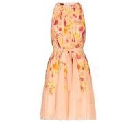 APART kurzes Plisseekleid aus leicht körnigem, bedrucktem und plissiertem Chiffon, Rose-Multicolor, 36