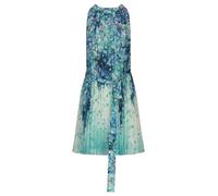 APART kurzes Plisseekleid aus leicht körnigem, bedrucktem und plissierten Chiffon, türkis-Multicolor, 36