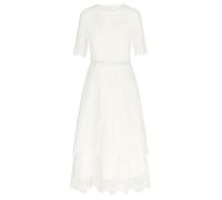 APART Midi Hochzeitskleid in Midi Länge aus zarter, weicher Spitze, Creme, 46