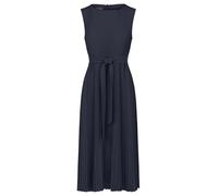APART Midi-Plisseekleid in Midi Länge mit Allover Plissee Falten, Nachtblau, 36