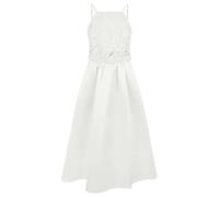 Apart - Midi Satinkleid mit Spitzentop - Größe 40 - creme