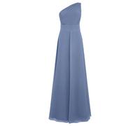 Apart - One-Shoulder Chiffonkleid - Größe 46 - blau