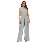 APART Overall mit Spitzenoberteil, Rauchblau, 38