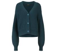 APART Oversized Strickjacke mit Knopfleiste, dunkelgrün, 36/38