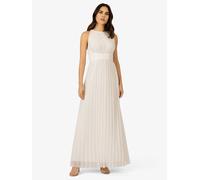 APART Plisseekleid in Creme - Größe 44 | Damen Kleider