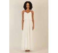 APART Plisseekleid in Creme - Größe 46 | Damen Kleider